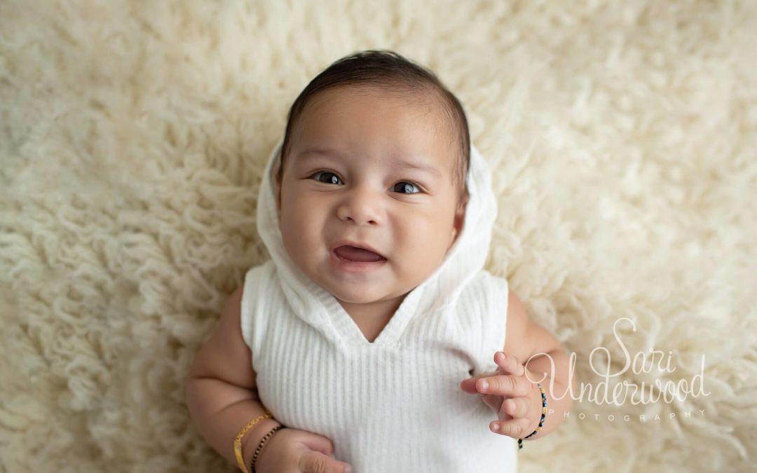 Studio milestone baby photos | Veershan